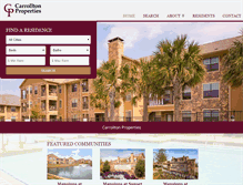 Tablet Screenshot of carrolltonproperties.com
